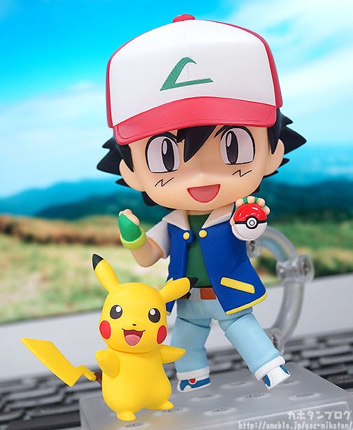 ash and pikachu nendoroid