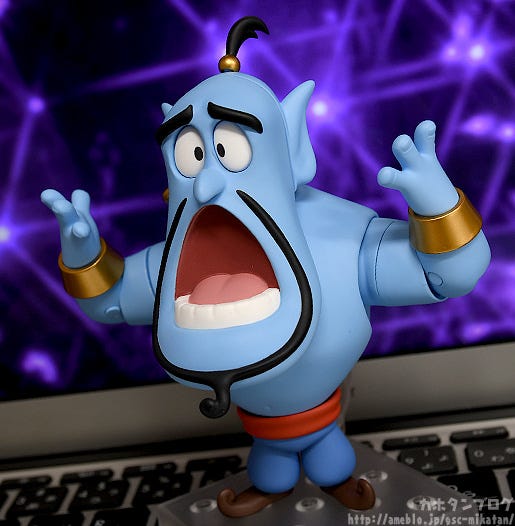 Aladdin Genie Jaw Drop Meme Image