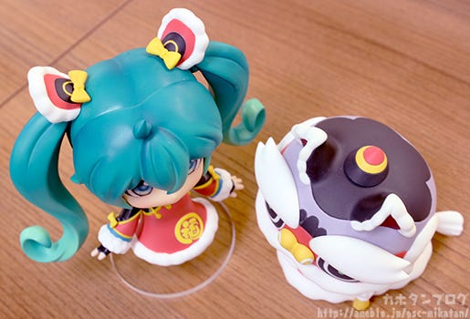 hatsune miku lion dance nendoroid